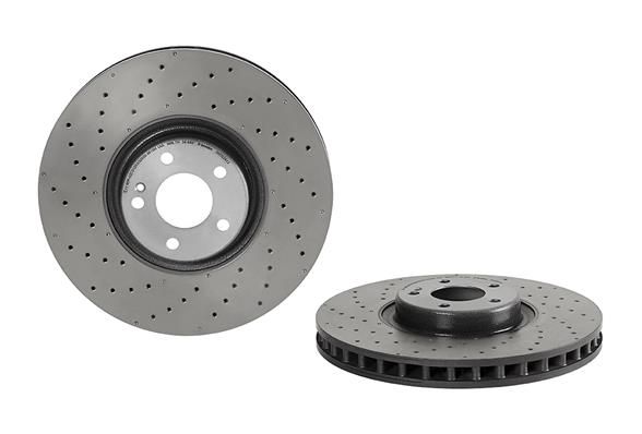2X Brembo 09.D524.13 Bremsscheibe FüR MERCEDES-BENZ