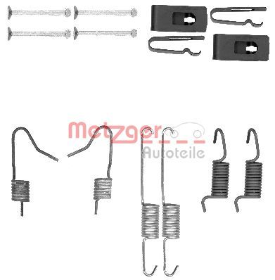 Metzger 105-0898 ZubehöRsatz, Feststellbremsbacken Passend FüR Nissan Renault